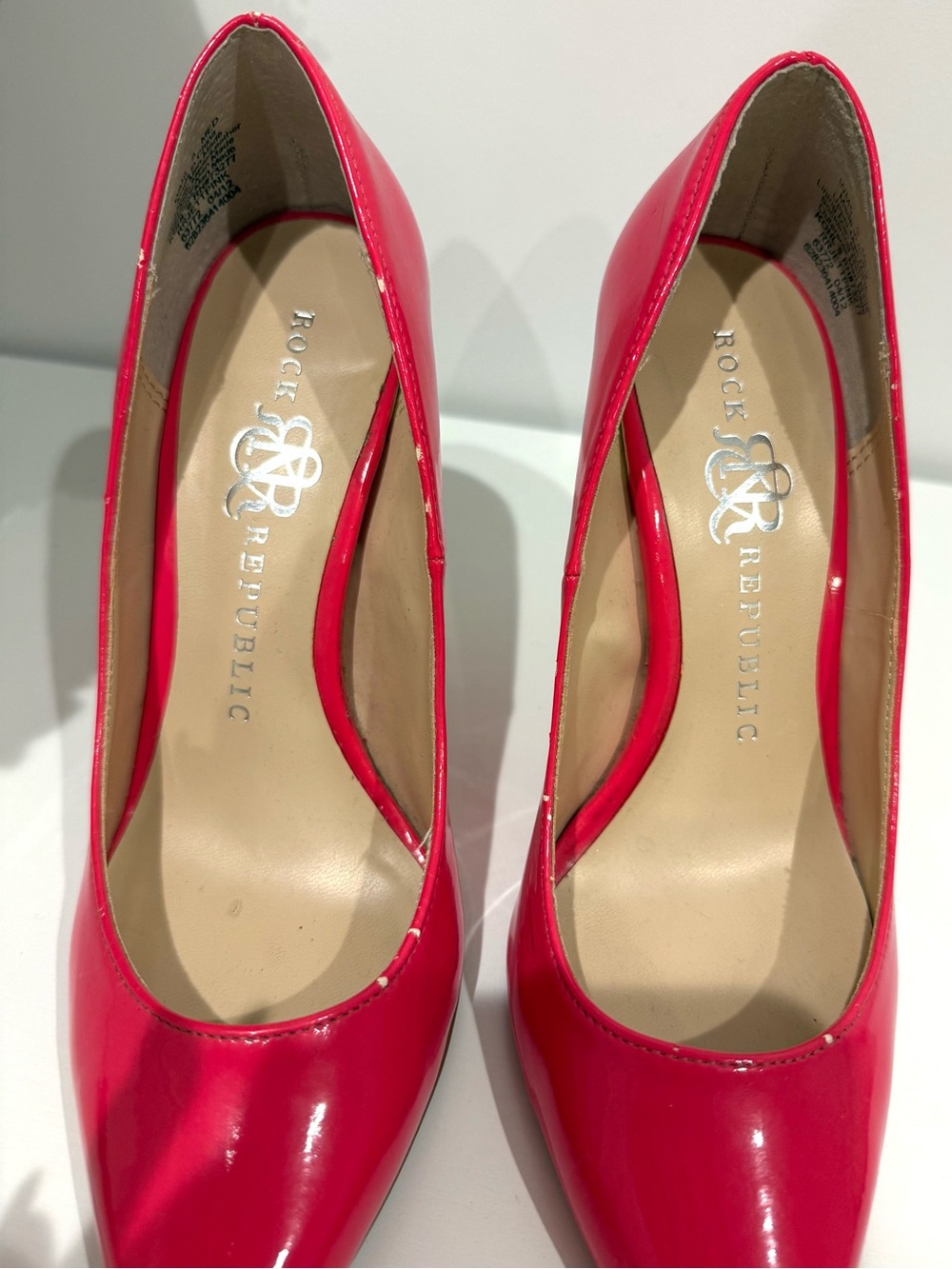 Hot Pink Heel Pumps - Picture 3 of 5